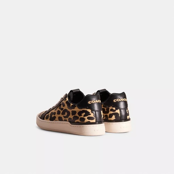Coach Lowline Printed Sneakers - Leopard - Picture 1 of 7